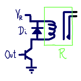 Relay circuit for microprocessors