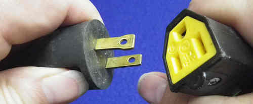 photo of US plug and socket